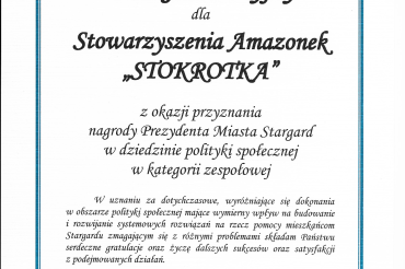 Nagroda Prezydenta Miasta Stargard dla Społeczników Miasta