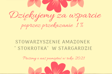 Dziękujemy za 1% podatku