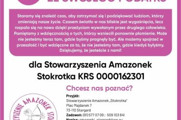 Pomóż nam pomagać!Przekaż 1,5% podatku